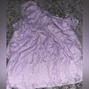 Aritzia Plus size (Arula) Lavender Floral Jacquard Strapless Dress 1X
